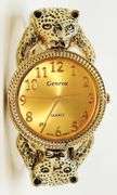 18kt GP Leopard Geneva Bangle Watch