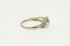 10K White Gold Classic Diamond Heart Love Symbol Promise Ring