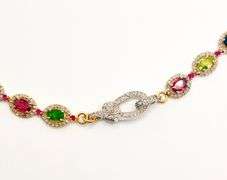 STUNNING TOURMALINE AND DIAMOND NECKLACE