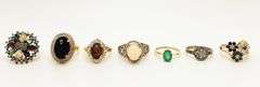 10 RINGS, 10 EARRINGS, 2 NECKLACES