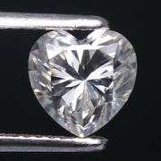 GORGEOUS PAIR OF 2x HEART CUT NATURAL DIAMOND LOOSE GEMSTONES- D/E COLOR- VVS1- 0.50 CARATS!