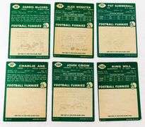 6 Topps 1960 Football Cards