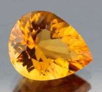 Simply divine 8.68ct concave cut high fire golden Citrine