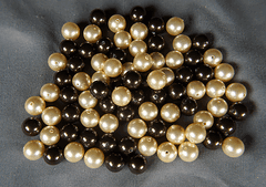 Gold and Brown Crystal Pearls