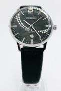 Classic Looking Everyday Men's Geneva Watch w/ Genuine Leather Band