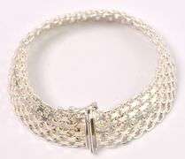 Fancy Link Bracelet In Sterling Silver
