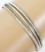 3 Vintage Sterling Silver Bangle Bracelets
