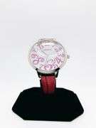 Big Numbers Geneva Watch w/ Mother of Pearl Face & Genuine Leather Strap