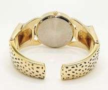 18kt GP Leopard Geneva Bangle Watch