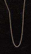 14k Yellow Gold-Hollow Curb Link Chain 3.2mm Necklace 22"