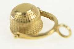 14K Yellow Gold Articulated Woven Basket Bucket Vintage Charm/Pendant