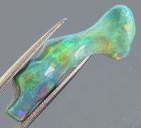 High fire collectors 3.61ct free form black Opal vein