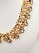 AMAZING 86+CARAT SKY BLUE TOPAZ, BLUE SAPPHIRE, & DIAMOND NECKLACE