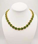 100.00+CARAT NATURAL PERIDOT & DIAMOND NECKLACE