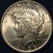 1923 Peace Silver Dollar