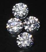 GROUP LOT OF 4X MATCHING ROUND CUT NATURAL DIAMONDS- D/E COLOR! VVS1 IN CLARITY- 1.25 CARATS