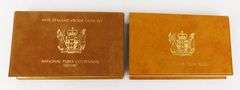 2 New Zealand Proof Coin Sets with .925 Dollars