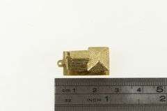 14K Yellow Gold 3D House Home Sweet Home Charm/Pendant