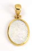 Unusual 18k Madonna & Child Cameo