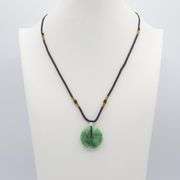Beautiful Natural Apple Green Jade Quartz Pendant