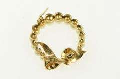 14K Yellow Gold Vintage Pearl Wreath Statement Pin/Brooch