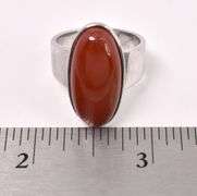 Red Jasper Ring In Sterling Silver