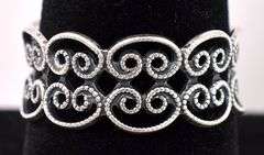 Interesting Band Ring In Sterling Silver