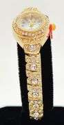 Ladies Geneva & Gemstone Watch, 18kt Yellow Gold Plated
