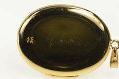 14K Yellow Gold Agate Mother & Child Photo Picture Locket Pendant