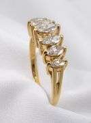 Flashy Marquise Diamond Pyramid Ring