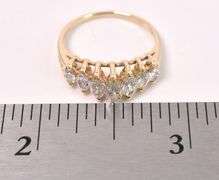 Marvelous Diamond Ring In 14K Yellow Gold