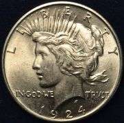 1924 Peace Silver Dollar BU
