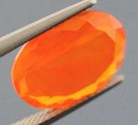 Exceptional 4.43ct bright orange Fire Opal