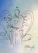 Peter Max, Original painting, mixed media on paper.