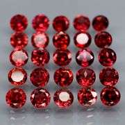 Premium 8.78ct solitaire cut cherry red Garnet set