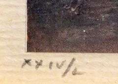 Original Degas engraving gravure, signed in the plate