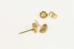 14K Yellow Gold Comedy Drama Masks Theatre Acting Stud Earrings