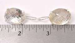 Butterfly Quartz Dangle Earrings In Sterling Silver