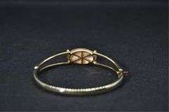 Ladies Vintage Monet Clasped Bangle Bracelet