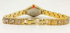 Ladies Geneva & Gemstone Watch, 18kt Yellow Gold Plated