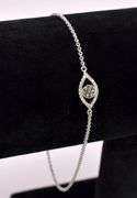 Diamond Eye Bracelet In Sterling Silver