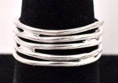 Unique Wrap Band Ring In Sterling Silver