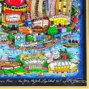 There's Music In NY, NJ, & LI Too (Red) by Fazzino