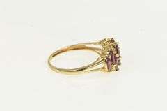 14K Yellow Gold 1.80 Ctw Tourmaline Diamond Marquise Band Ring