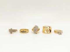 5 Beautiful Solid Gold Rings!