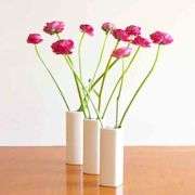 Love Trio White Heart Vases Set of 3