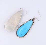 925 Sterling Silver Turquoise Dangle Earrings