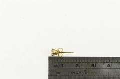 18K Yellow Gold Solitaire Classic Vintage Single Stud Earring