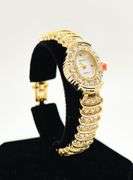 Ladies Geneva & Gemstone Watch, 18kt Yellow Gold Plated