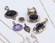 Group Lot of Vintage 925 Sterling Silver Jewelry